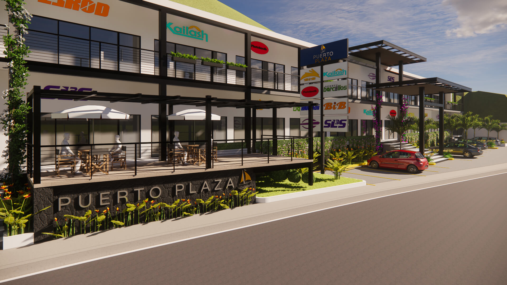 Puerto Plaza en Surf City, La Libertad - Locales comerciales modernos